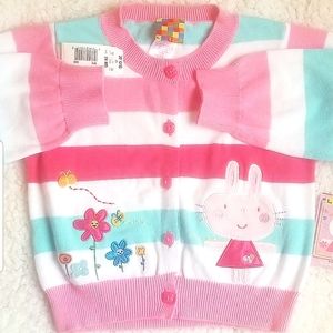 Lazoo Girls Baby Bunny Sweater Rare Easter Ready